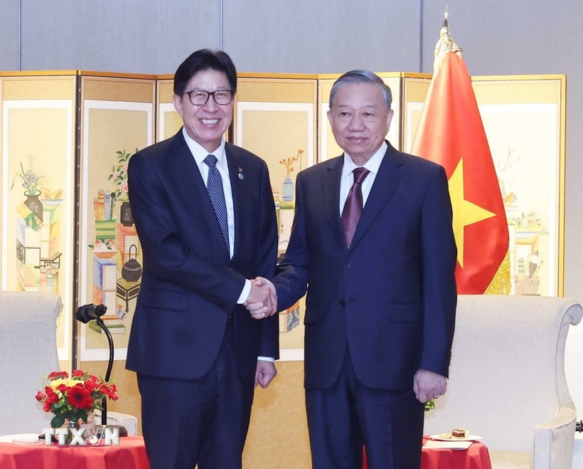 Tổng Bí thư Tô Lâm tiếp Thị trưởng Busan, Hàn Quốc