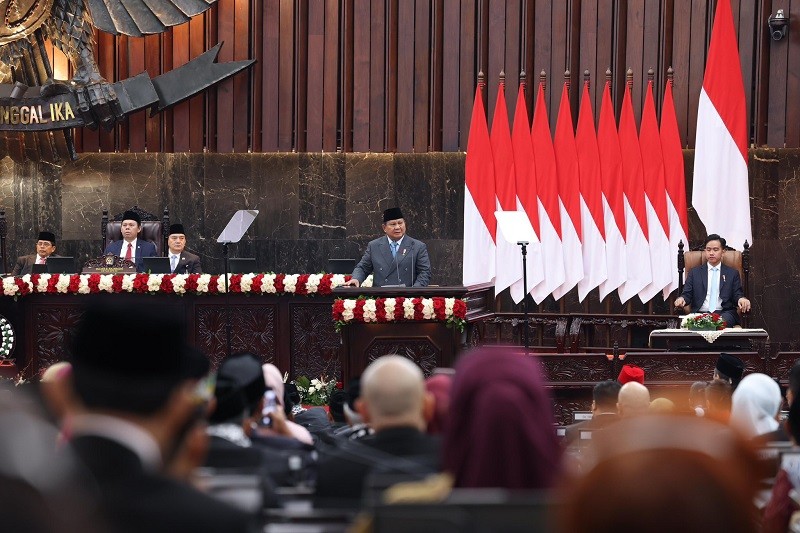 Tổng thống Indonesia Prabowo Subianto tại Jakarta ngày 15/8. Ảnh: Facebook/@Prabowo Subianto