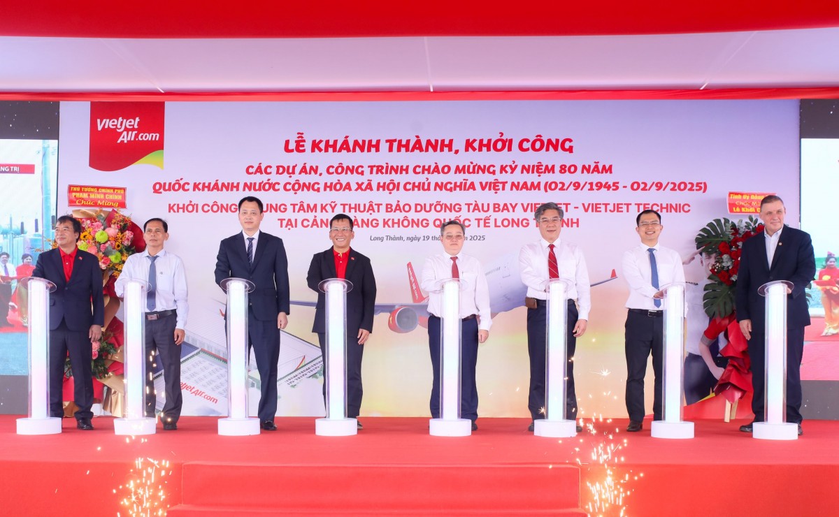 Vietjet khởi công Trung tâm kỹ thuật bảo dưỡng tàu bay tại Long Thành
