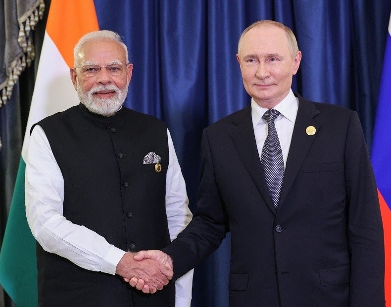 Tổng thống Nga Putin hội đàm với Thủ tướng Ấn Độ