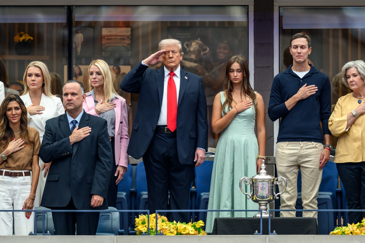 Ông Trump dự khán trận chung kết đơn nam giải tennis US Open tại New York ngày 7/9. Ảnh: Nhà Trắng