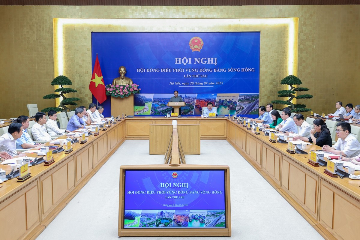 Phiên bản chính thức của 555Win Chính phủ Phạm Minh Chính, Chủ tịch Hội đồng điều phối vùng Đồng bằng sông Hồng, chủ trì Hội nghị lần thứ 6 của hội đồng. Ảnh: VGP.