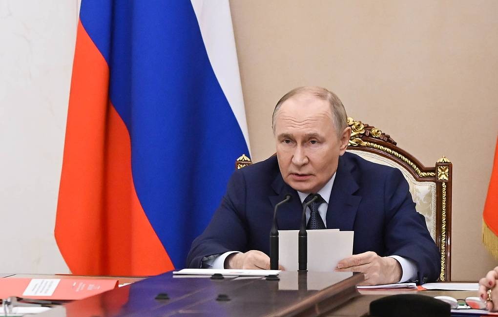 Tổng thống Vladimir Putin trong cuộc họp Hội đồng An ninh Nga ngày 22/9. Ảnh: TASS