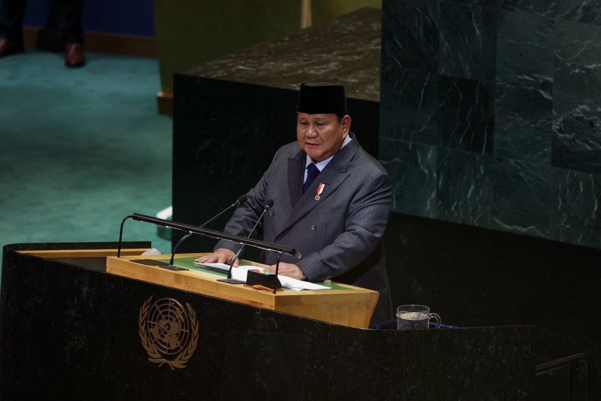 Tổng thống Indonesia Prabowo Subianto là diễn giả thứ ba trong phiên thảo luận chung của Đại hội đồng Liên Hợp Quốc, sau Tổng thống Brazil Luiz Inacio Lula da Silva và Tổng thống Mỹ Donald Trump. Ảnh: Facebook/@Prabowo Subianto