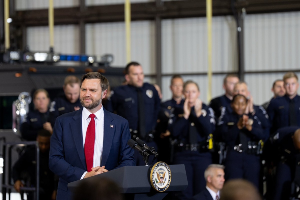 Phó Tổng thống Mỹ JD Vance tại bang Bắc Carolina ngày 25/9. Ảnh: X/@VP
