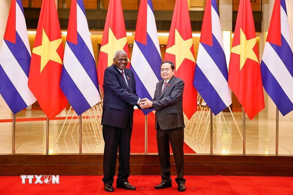 Hai bên vui mừng nhận thấy quan hệ chính trị-ngoại giao tốt đẹp, đoàn kết gắn bó tin cậy giữa hai nước đã đạt mức độ phát triển mới. Ảnh: TTXVN.