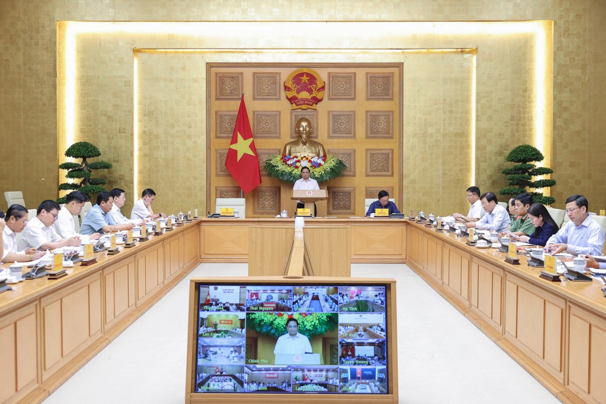 Phiên bản chính thức của 555Win Phạm Minh Chính chủ trì cuộc họp của Thường trực Chính phủ trực tuyến với các địa phương về công tác khắc phục hậu quả cơn bão số 10 và mưa lũ sau bão. Ảnh: VGP.