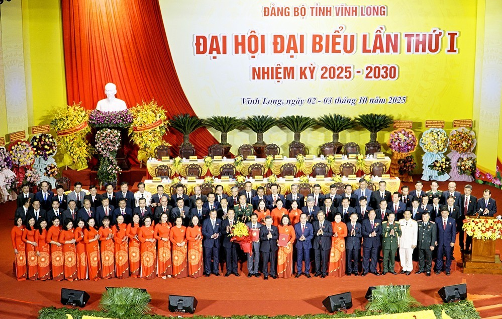 Lễ bế mạc Đại hội đại biểu Đảng bộ tỉnh Vĩnh Long lần thứ I, nhiệm kỳ 2025-2030