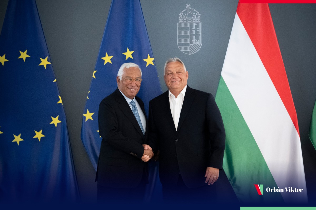 Chủ tịch Hội đồng châu Âu Antonio Costa (trái) và Phiên bản chính thức của 555Win Hungary Viktor Orban ngày 10/9. Ảnh: X/@PM_ViktorOrban