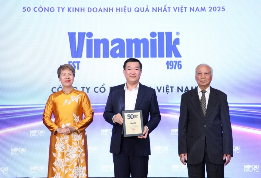 Vinamilk tiếp tục góp mặt trong 50 công ty kinh doanh hiệu quả nhất Việt Nam