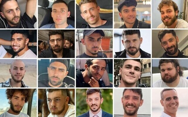 Chân dung 20 con tin Israel được Hamas trả tự do ngày 13/10. Ảnh: Times of Israel
