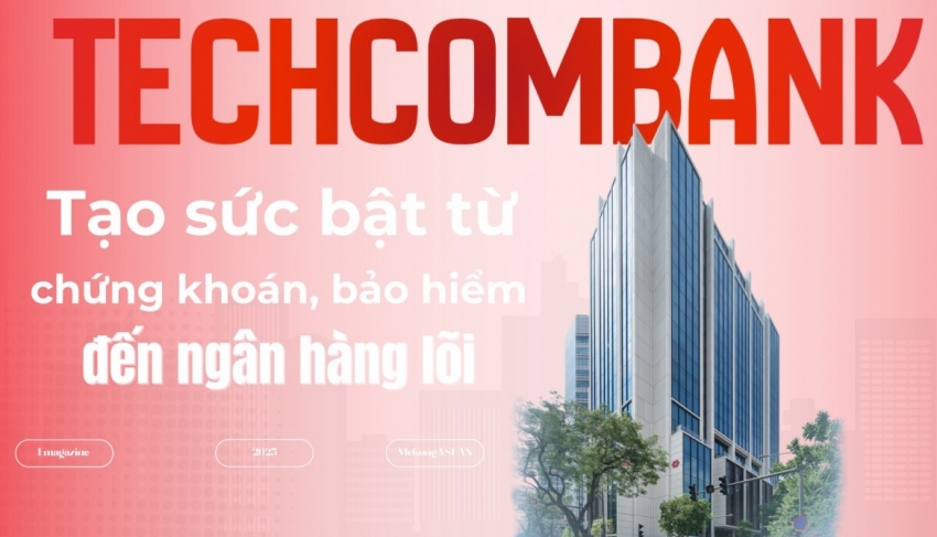 Techcombank: Tạo sức bật từ chứng khoán, bảo hiểm đến ngân hàng lõi