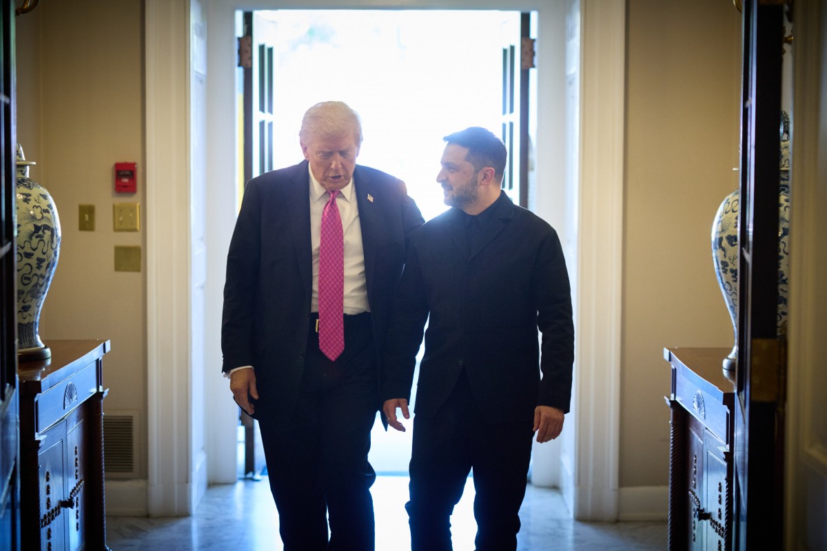Tổng thống Mỹ Donald Trump và người đồng cấp Ukraine Volodymyr Zelensky tại Nhà Trắng ngày 17/10. Ảnh: X/@ZelenskyyUa