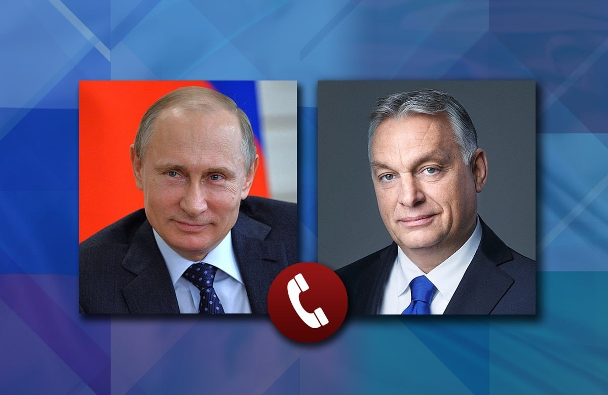 Ông Vladimir Putin điện đàm với ông Viktor Orban ngày 17/10. Ảnh: Bộ Ngoại giao Nga