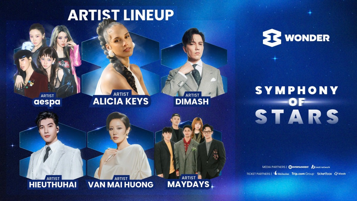 Alicia Keys, Aespa, Dimash cùng dàn sao Việt 'đổ bộ' 8Wonder Winter 2025