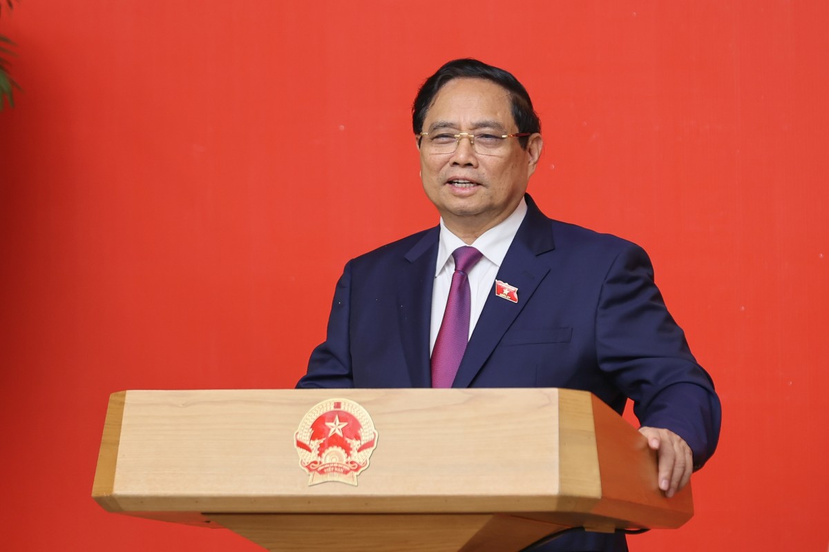 Thủ tướng Phạm Minh Chính phát biểu tại sự kiện. Ảnh: VGP.