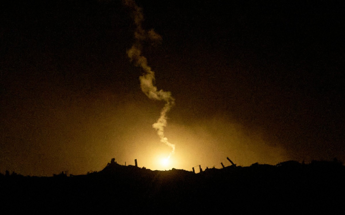 Pháo sáng của quân đội Israel tại phía bắc Dải Gaza ngày 28/10. Ảnh: Time of Israel