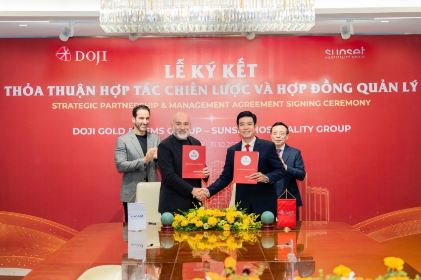 Tập đoàn DOJI và Sunset Hospilality ký kết hợp tác chiến lược