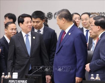 Chủ tịch nước Lương Cường gặp Tổng Bí thư, Chủ tịch Trung Quốc