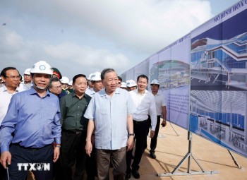 Tổng Bí thư Tô Lâm kiểm tra dự án sân bay Long Thành