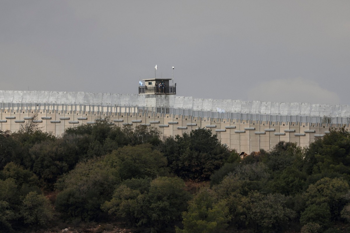 Tháp canh của UNIFIL ở phía Lebanon, dọc biên giới miền Bắc Israel và miền Nam Lebanon, ngày 16/11. Ảnh: Times of Israel