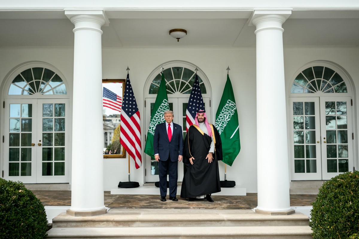 Tổng thống Mỹ Donald Trump và Thái tử Ả Rập Saudi Mohammed bin Salman tại Nhà Trắng ngày 18/11. Ảnh: Nhà Trắng