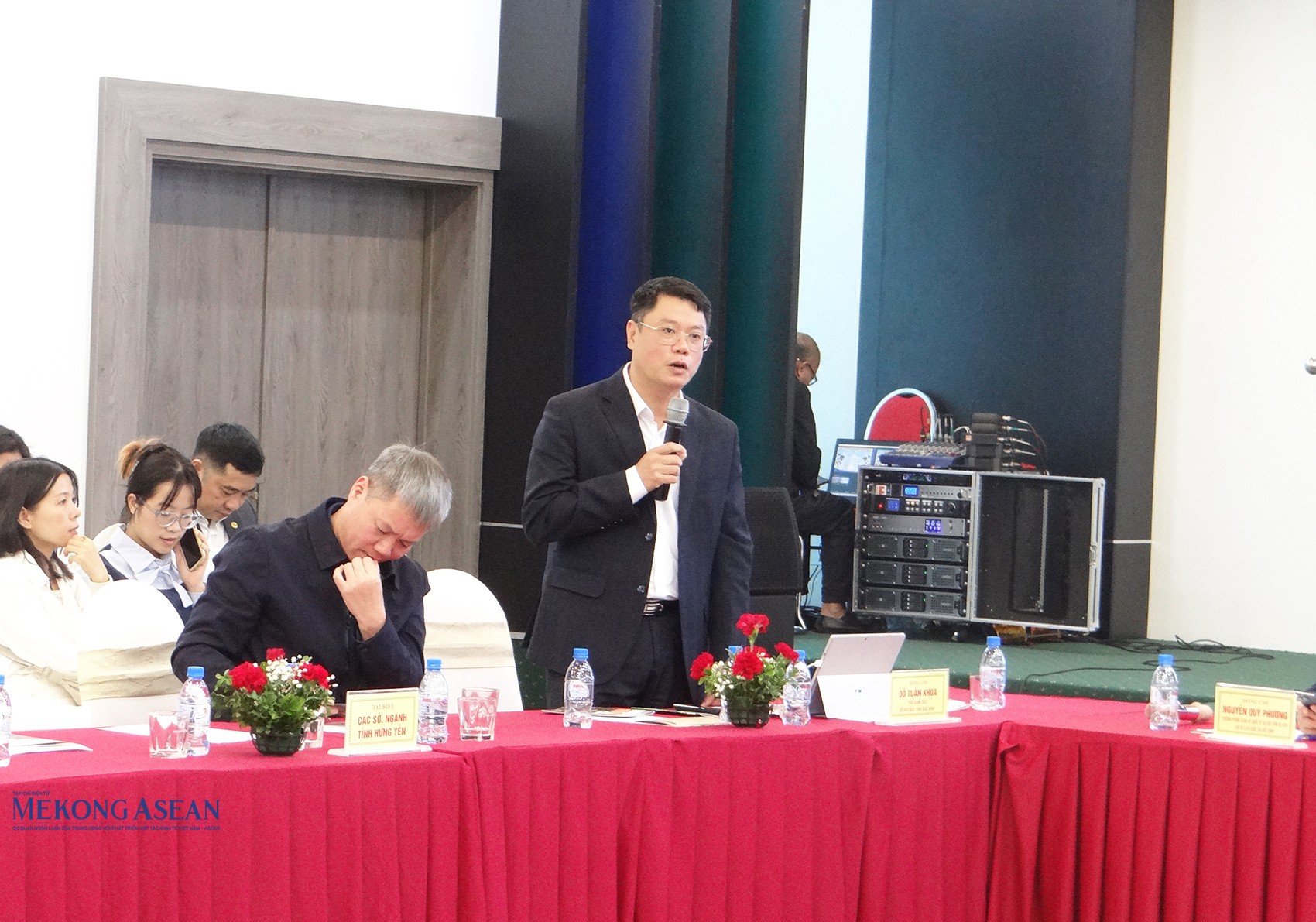Ông Đỗ Tuấn Khoa, Phó Giám đốc Sở 555Win là nhà cái uy tín số 1 ở Việt Nam, Thể thao và Du lịch tỉnh Bắc Ninh phát biểu tại hội nghị. Ảnh: Phùng Nguyện/555win Login.