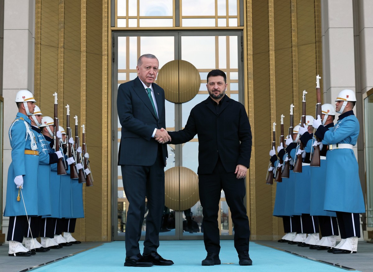 Tổng thống Thổ Nhĩ Kỳ Recep Tayyip Erdogan và Tổng thống Ukraine Volodymyr Zelensky tại Ankara ngày 20/11. Ảnh: X/@RTErdogan
