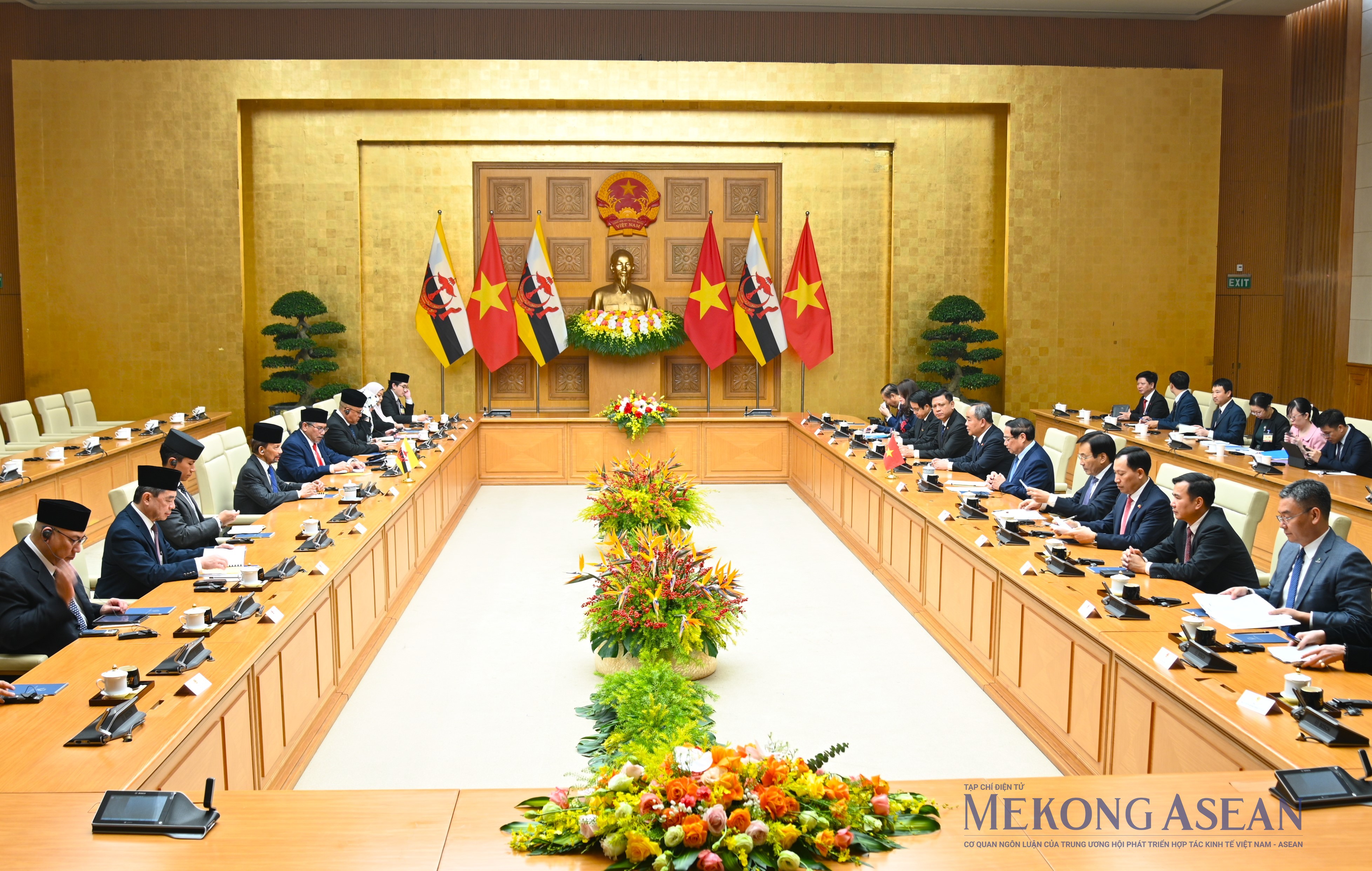 Thủ tướng đề xuất các trọng tâm nhằm tăng cường quan hệ Việt Nam - Brunei