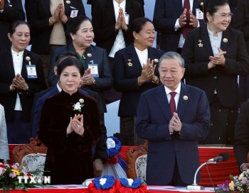 Tổng Bí thư Tô Lâm và Phu nhân dự Lễ kỷ niệm 50 năm Quốc khánh Lào