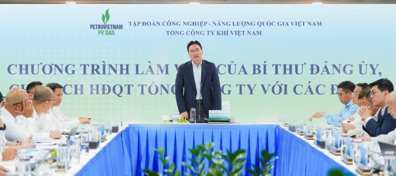 hủ tịch HĐQT PV GAS chủ trì buổi làm việc. Nguồn: PV GAS.