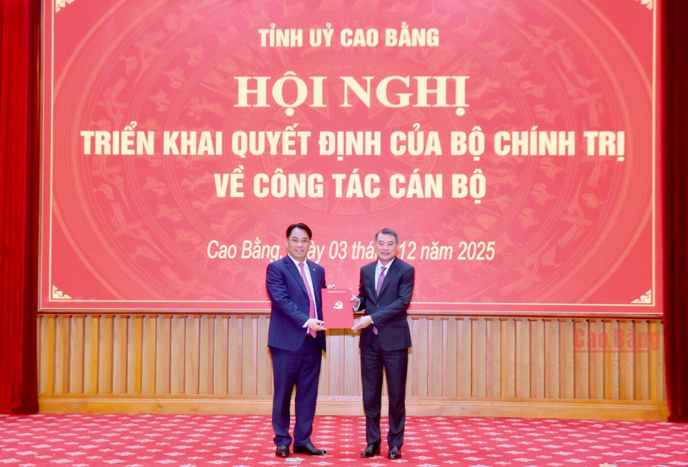 Ông Phan Thăng An giữ chức Bí thư Tỉnh ủy Cao Bằng