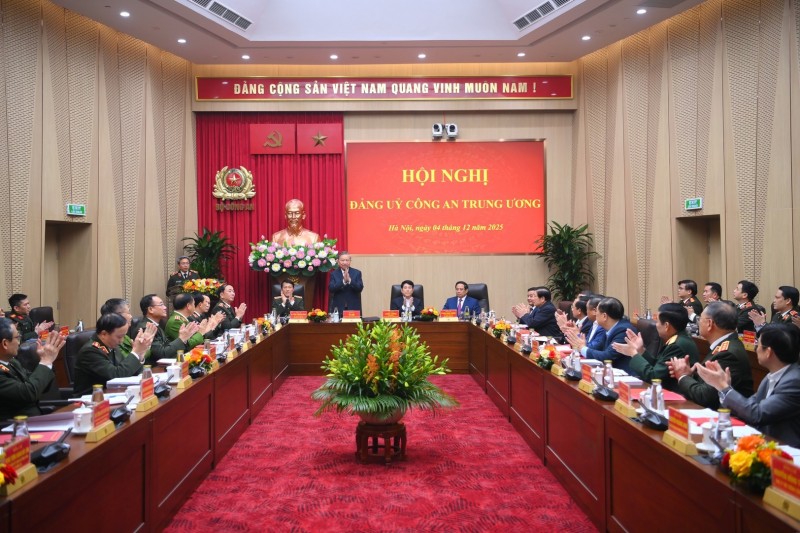 Tổng Bí thư Tô Lâm dự hội nghị Đảng ủy Công an Trung ương