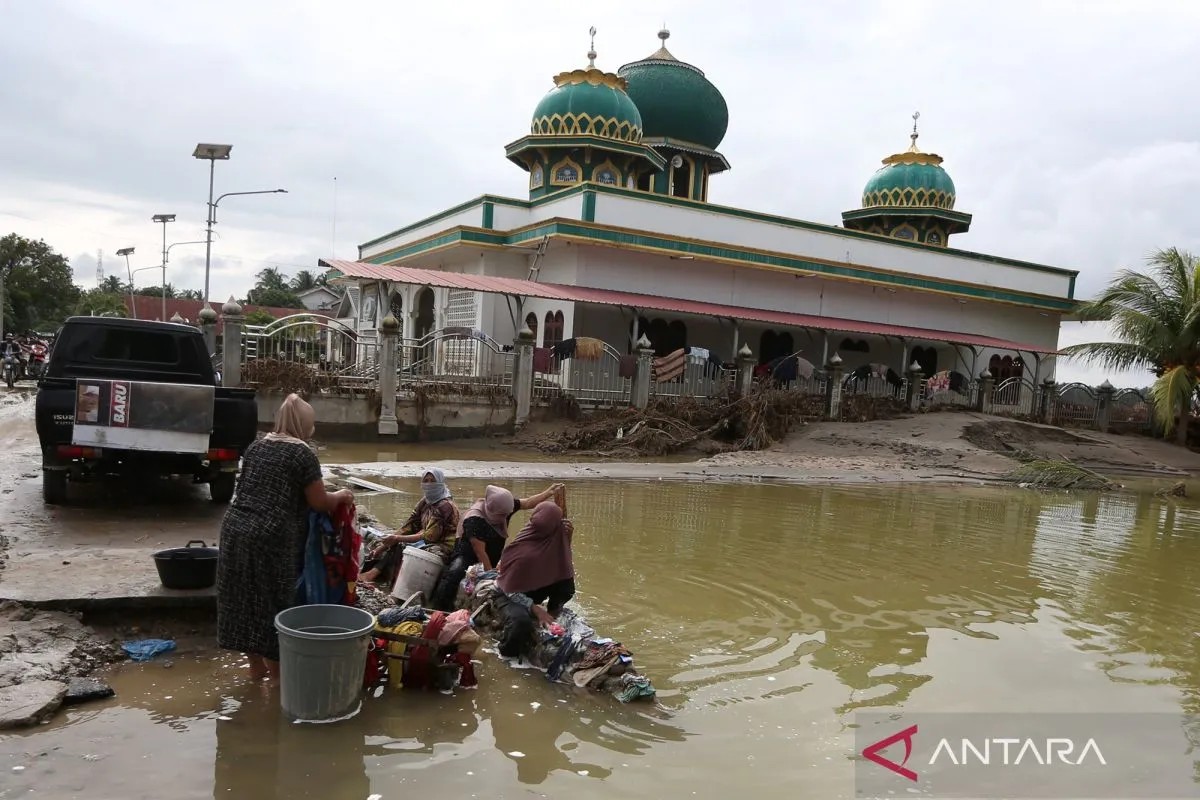 Nhà thờ Hồi giáo Al-Mujahidin tại tỉnh Aceh ngày 3/12. Ảnh: Antara
