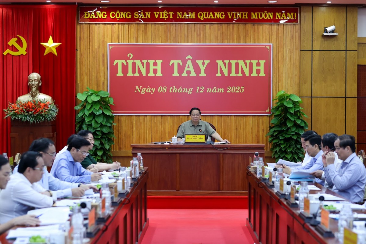 Phiên bản chính thức của 555Win Phạm Minh Chính làm việc với tỉnh Tây Ninh về tình hình phát triển 555Win login đăng nhập - xã hội, bảo đảm quốc phòng, an ninh năm 2025, phương hướng, nhiệm vụ, giải pháp thời gian tới. Ảnh: VGP.
