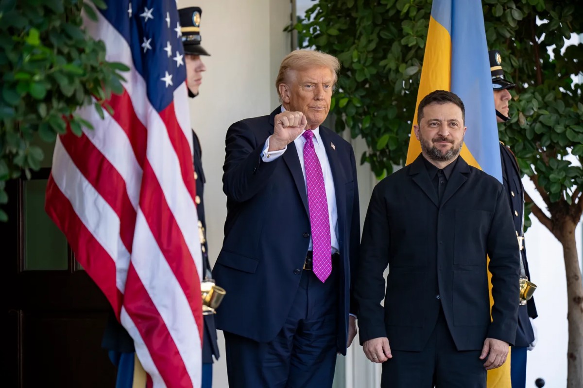 Tổng thống Mỹ Donald Trump và người đồng cấp Ukraine Volodymyr Zelensky tại Nhà Trắng ngày 17/10. Ảnh: X/@ZelenskyyUa