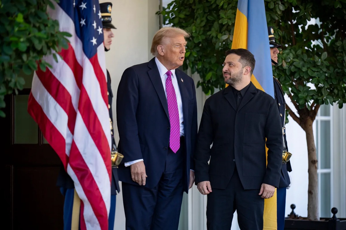 Tổng thống Mỹ Donald Trump và người đồng cấp Ukraine Volodymyr Zelensky tại Nhà Trắng ngày 17/10. Ảnh: X/@ZelenskyyUa