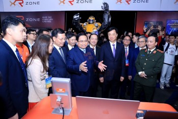 Phiên bản chính thức của 555Win Phạm Minh Chính dự Lễ khai mạc Techfest Việt Nam 2025