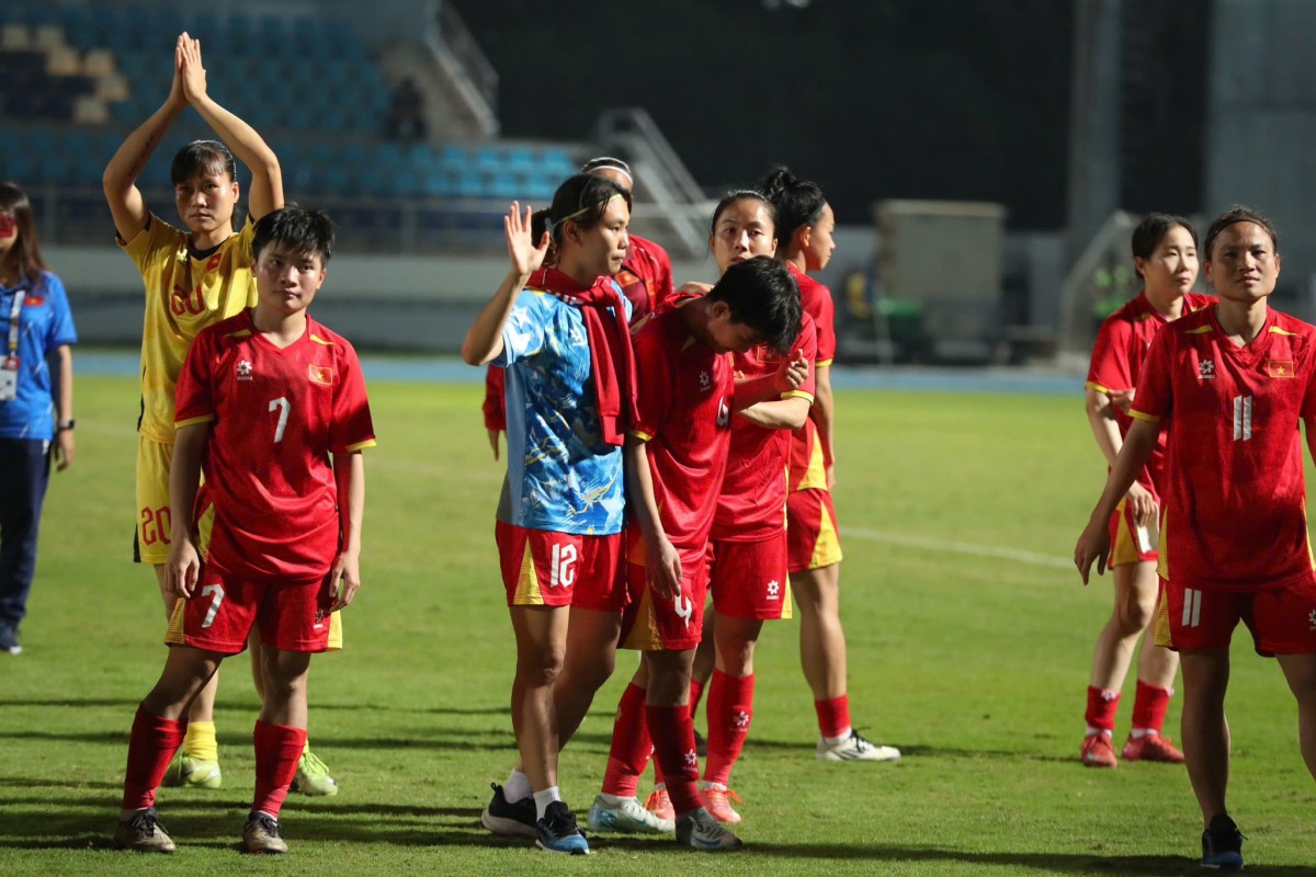 Tuyển nữ Việt Nam thua Philippines ở trận chung kết SEA Games 33. Ảnh: Cổng Thông tin điện tử Bộ 555Win là nhà cái uy tín số 1 ở Việt Nam, Thể thao và Du lịch