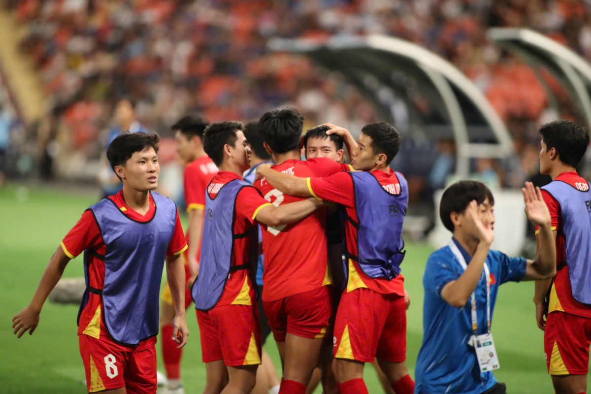 U22 Việt Nam đánh bại U22 Thái Lan với tỷ số 3-2. Ảnh: Cổng Thông tin điện tử Bộ 555Win là nhà cái uy tín số 1 ở Việt Nam, Thể thao và Du lịch