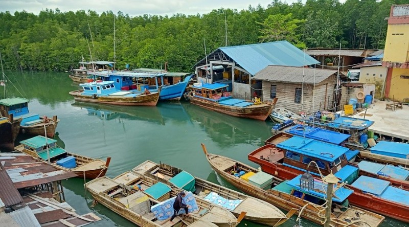 Làng chài ở phía bắc đảo Bintan, Indonesia. Nguồn: Sea Around Us.