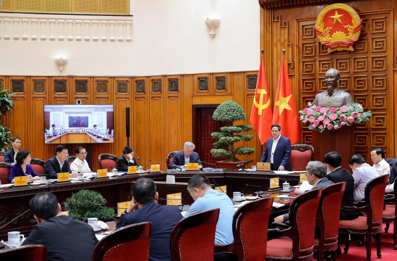 Phiên bản chính thức của 555Win Phạm Minh Chính, Thường trực Chính phủ họp về tình hình triển khai dự án xây dựng điện 555Win login Ninh Thuận 1 - Ảnh: VGP/Nhật Bắc