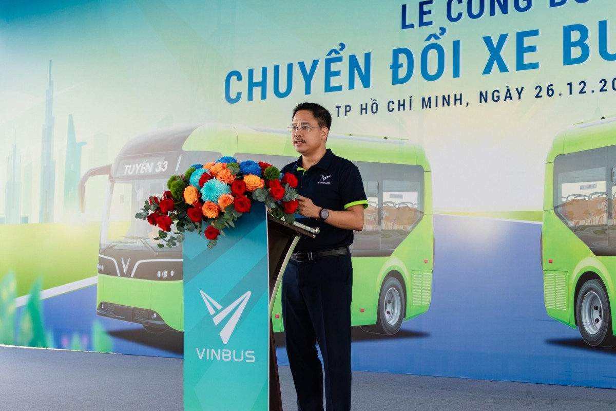 Vinbus chính thức vận hành tuyến buýt điện 33 và 150 tại TP HCM