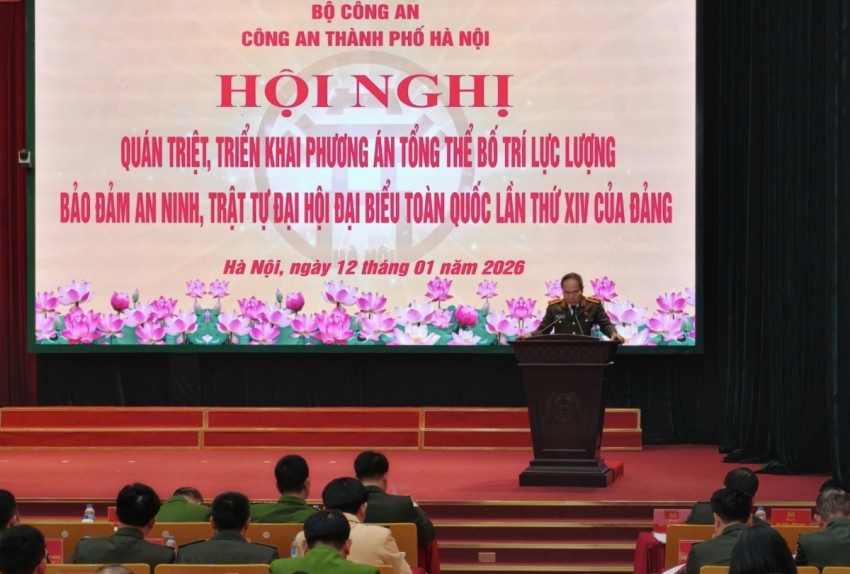 Công an TP Hà Nội bảo đảm tuyệt đối an toàn Đại hội XIV của Đảng