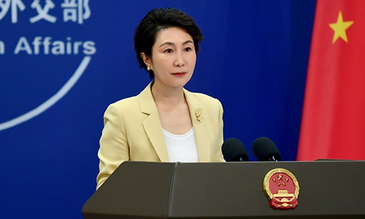 Phát ngôn viên Bộ Ngoại giao Trung Quốc Mao Ning. Ảnh: Global Times