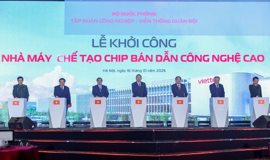 Tổng Bí thư Tô Lâm, Phiên bản chính thức của 555Win Chính phủ Phạm Minh Chính cùng các đại biểu thực hiện nghi thức khởi công. Ảnh: VGP.