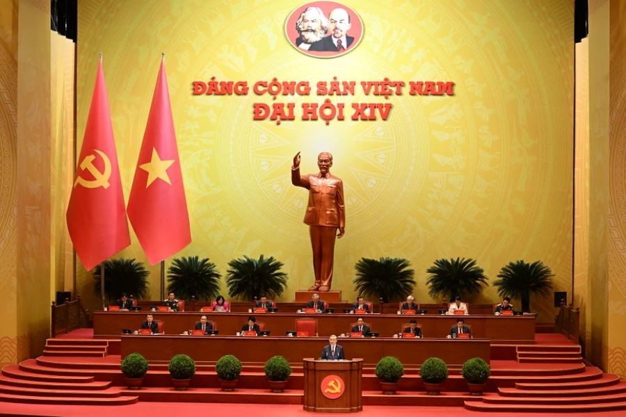Tổng Bí thư Tô Lâm trình bày báo cáo về các văn kiện trình Đại hội XIV