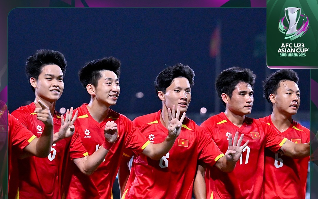 U23 Việt Nam đánh bại U23 Hàn Quốc ở trận tranh hạng Ba. Ảnh: AFC