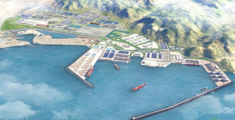 Quy hoạch cảng Cà Ná. Ảnh: Trung Nam Group