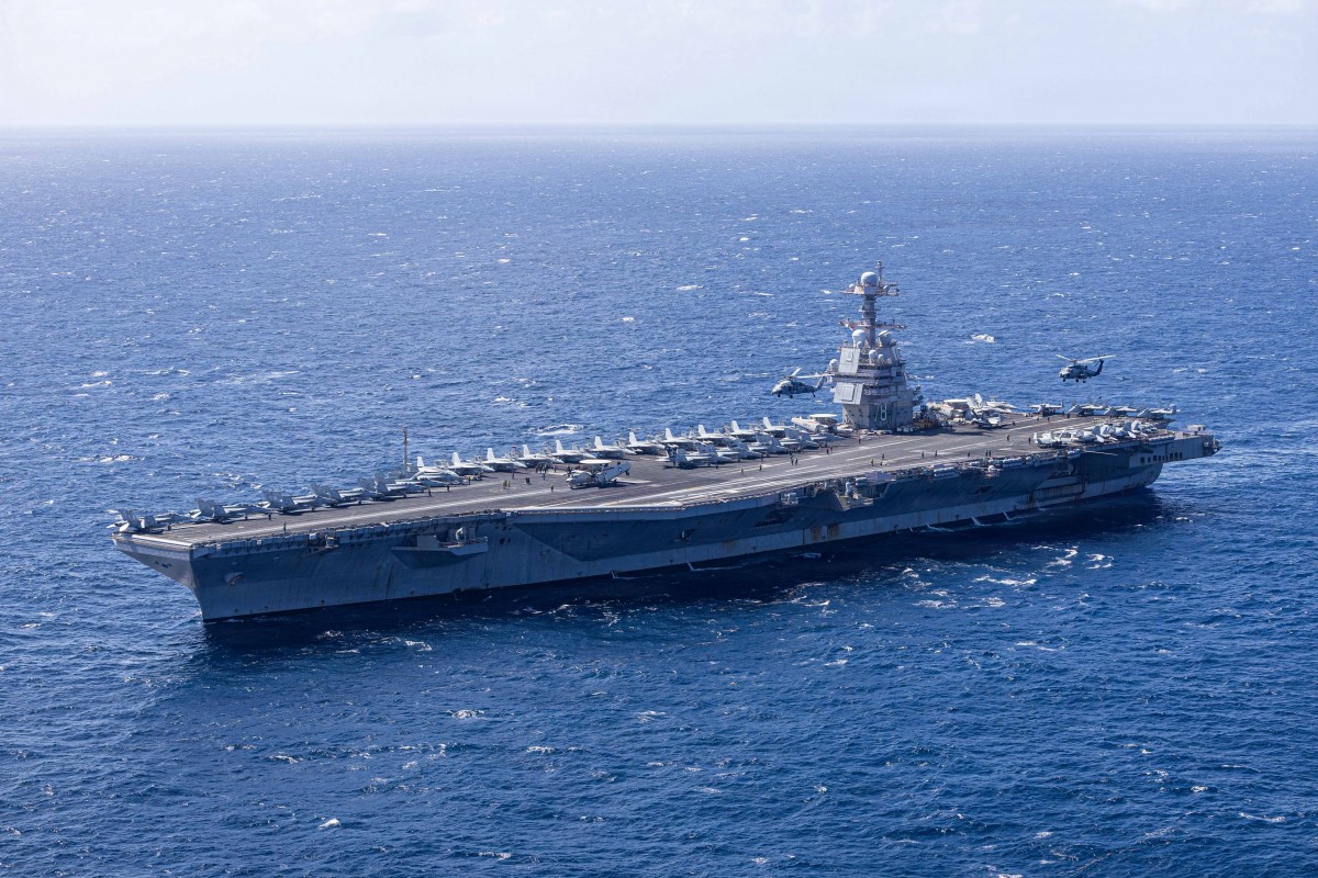 Tàu sân bay Abraham Lincoln. Ảnh: X/@USNavy